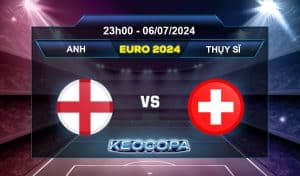 Soi kèo Anh vs Thụy Sĩ